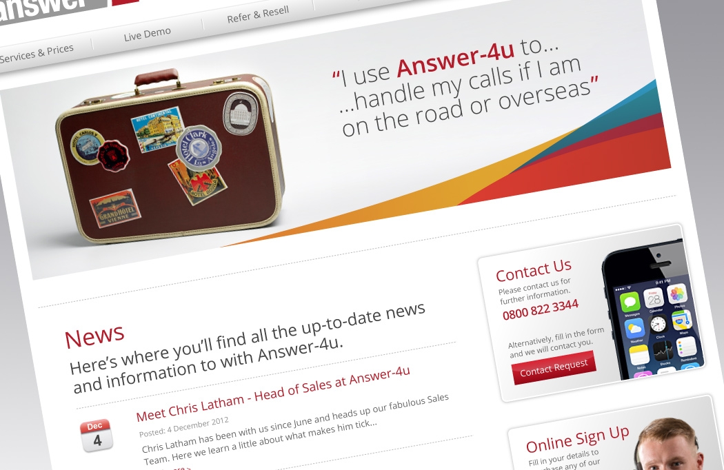 answer-4u-website-6 Web design for Answer-4u by BLU:72 Creative