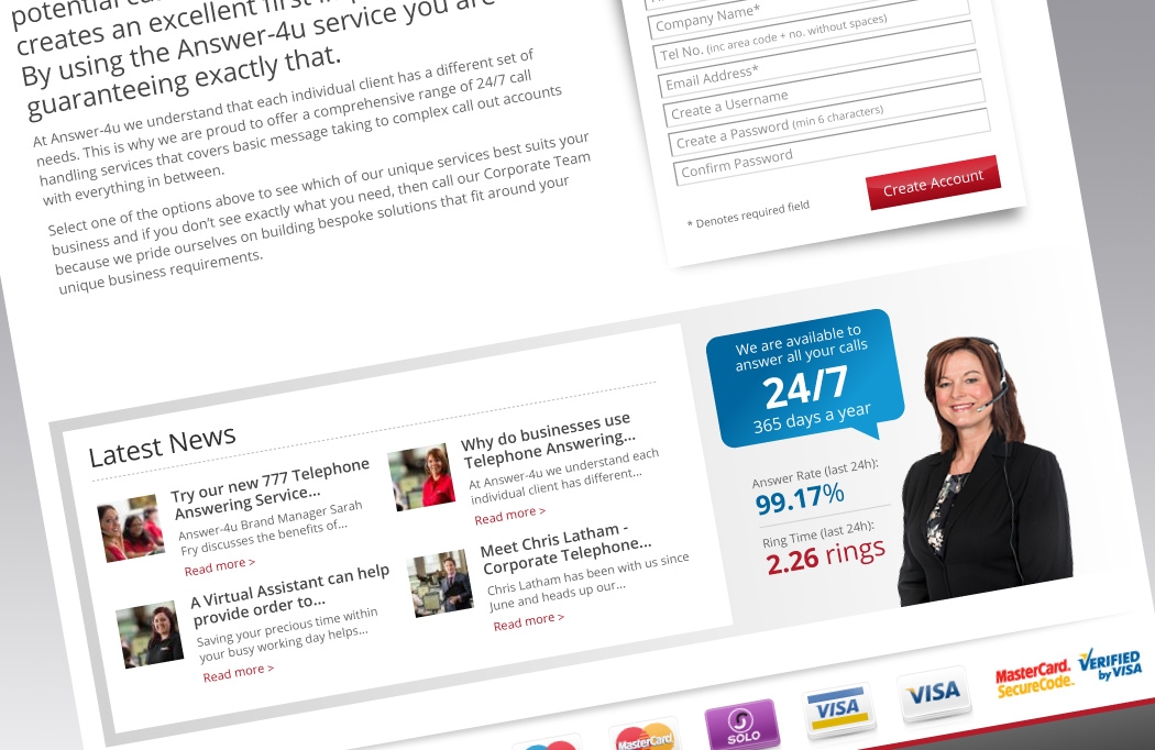 answer-4u-website-7 Web design for Answer-4u by BLU:72 Creative