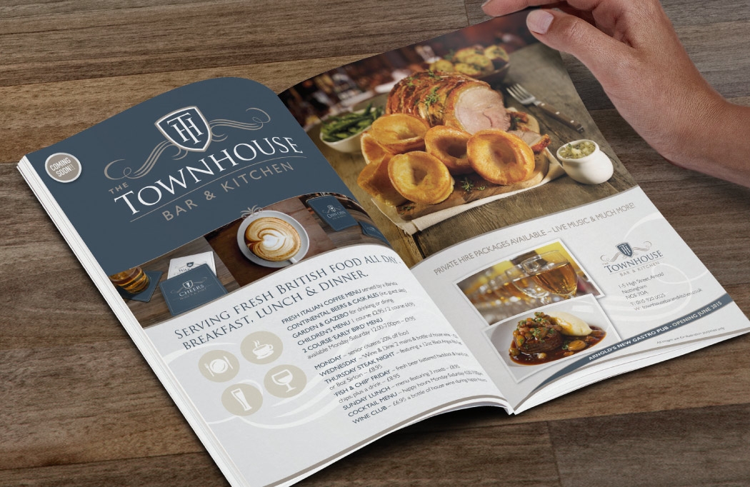 Advert design for The Townhouse by BLU:72 Creative