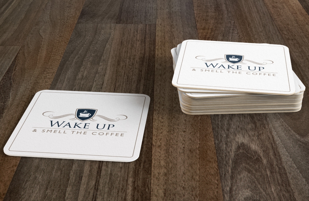 Beer mat design for The Townhouse by BLU:72 Creative