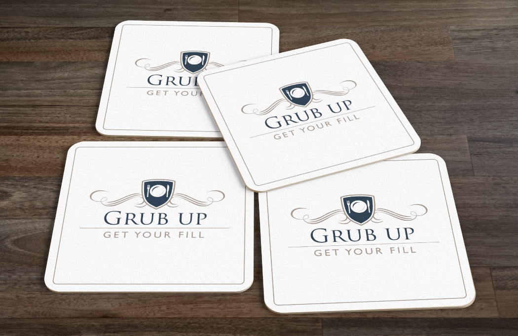 Beer mat design for The Townhouse by BLU:72 Creative