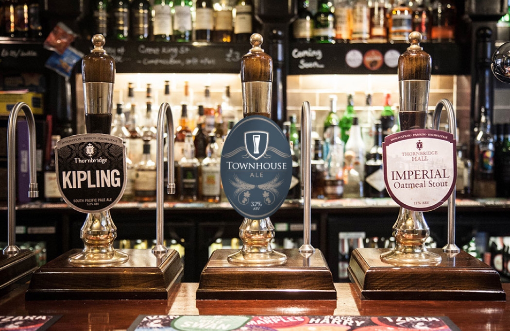 Pump clip design for The Townhouse by BLU:72 Creative
