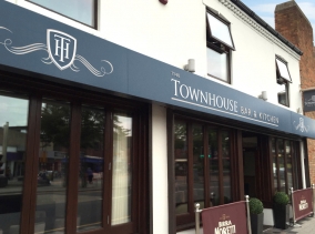 Logo design and signage for The Townhouse by BLU:72 Creative