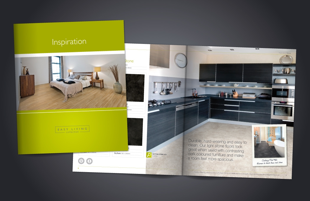 Brochure design for Contemporary Trade Flooring - Designed by BLU:72 Creative, Nottingham
