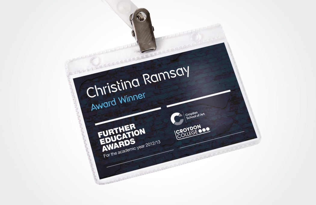 FE Awards Night name badge