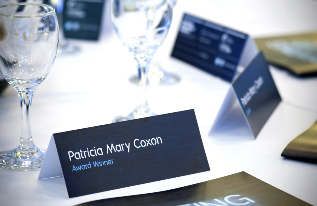 FE Awards Night table card