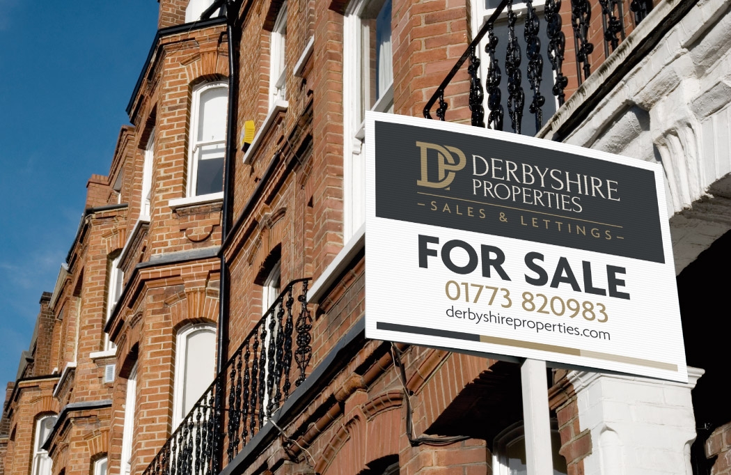 Part of a logo design & branding project for Derbyshire Properties by BLU:72 Creative