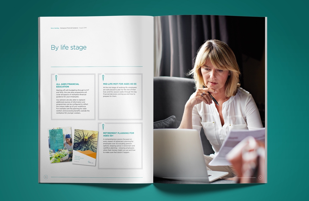 Brochure design for Wren Sterling.